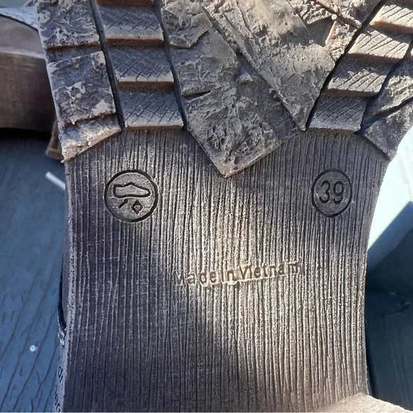 RIEKER BROWN TAN COMBAT BOOTS SIZE 39 NEW - Picture 10 of 11